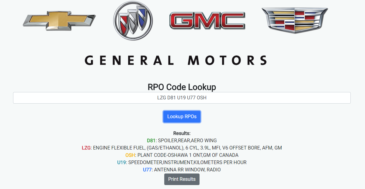 RPO Lookup